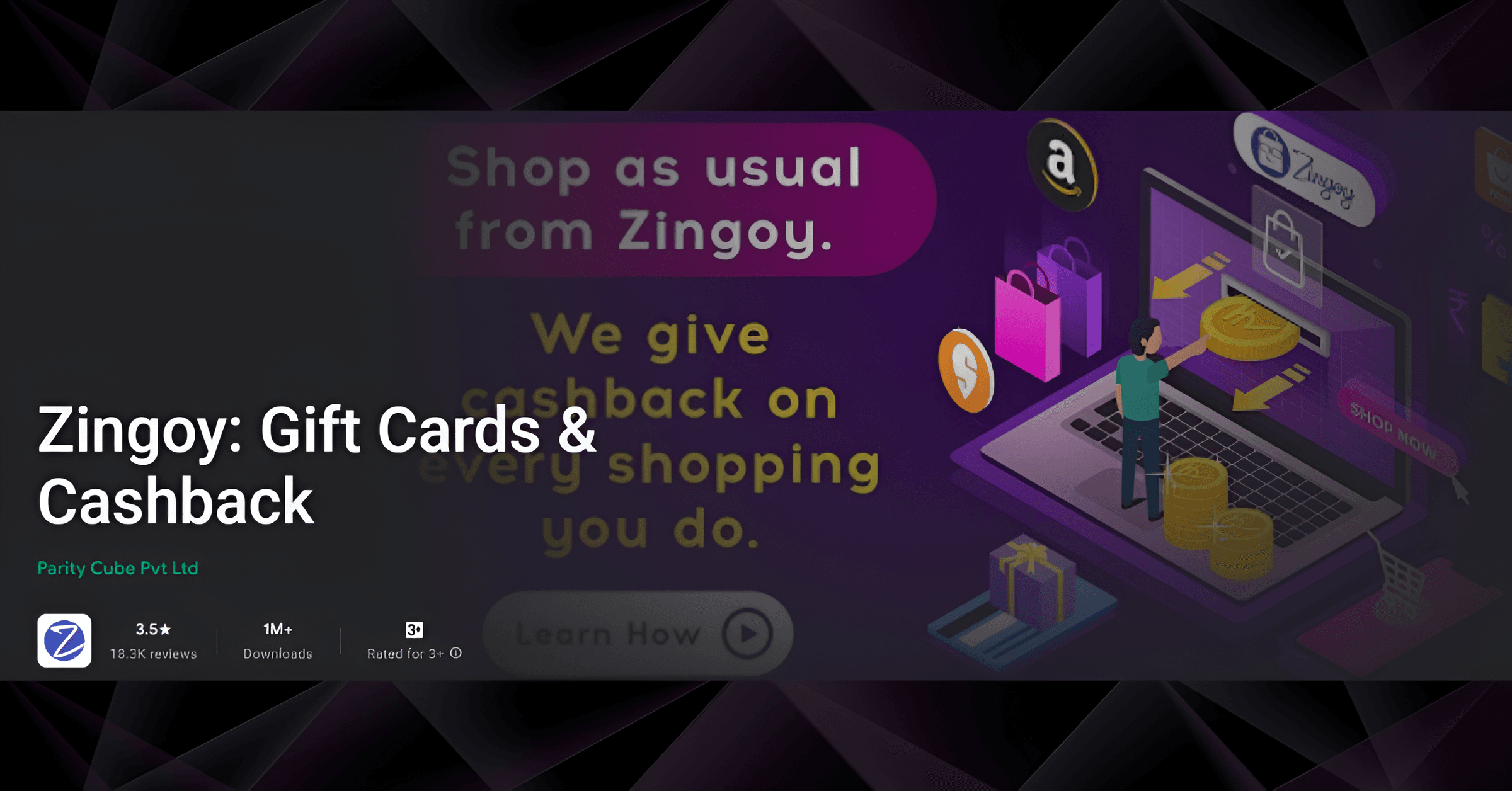 Zingoy – खरीदारी और गिफ्ट कार्ड दोनों पर कैशबैक